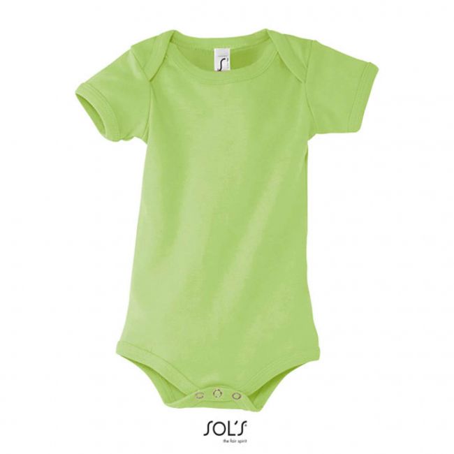 Sol's bambino - baby bodysuit culoare apple green marimea 18/23m