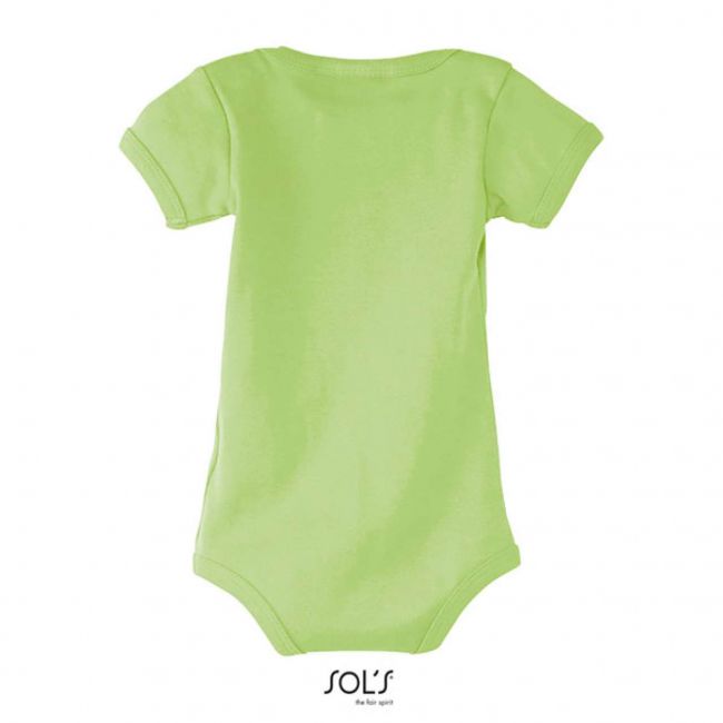 Sol's bambino - baby bodysuit culoare apple green marimea 3/6m