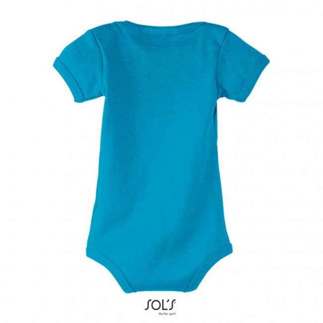 Sol's bambino - baby bodysuit culoare aqua marimea 3/6m