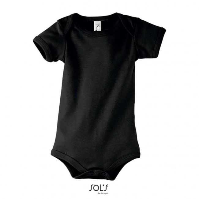 Sol's bambino - baby bodysuit culoare black marimea 12/18m