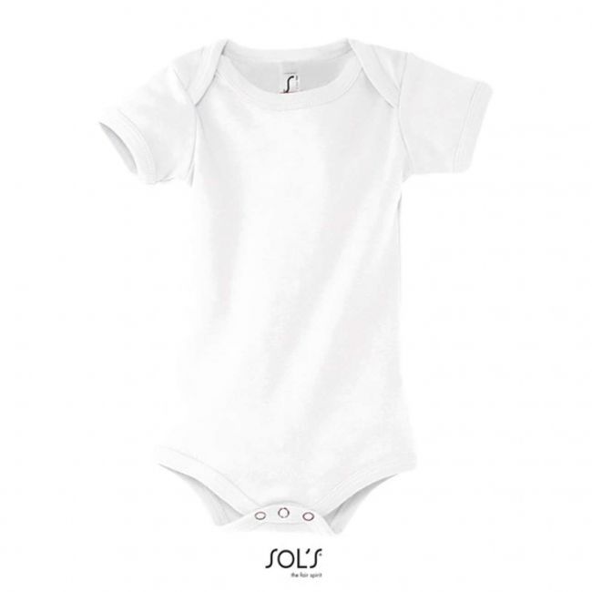 Sol's bambino - baby bodysuit culoare white marimea 6/12m