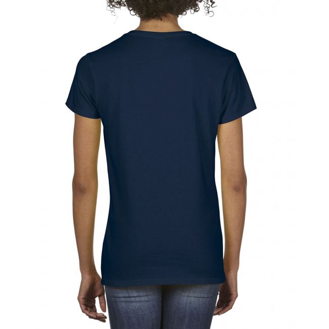 Premium cotton® ladies' v-neck t-shirt culoare navy marimea 2xl