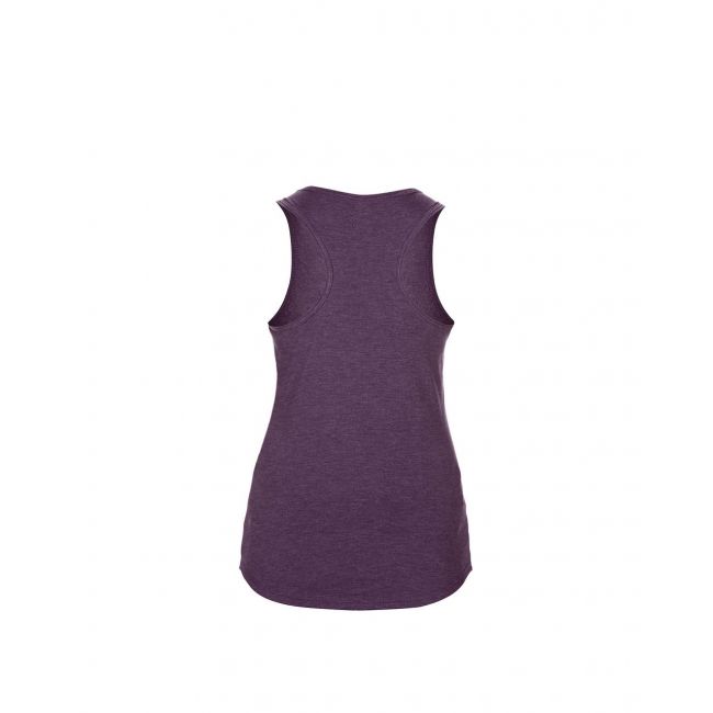 Women’s tri-blend racerback tank culoare heather aubergine marimea 2xl