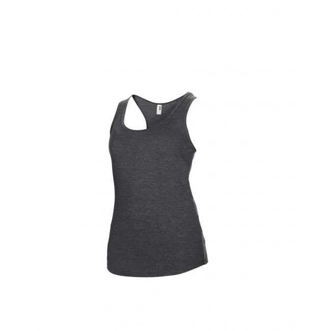 Women’s tri-blend racerback tank culoare heather dark grey marimea 2xl