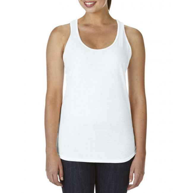 Women’s tri-blend racerback tank culoare white marimea xl