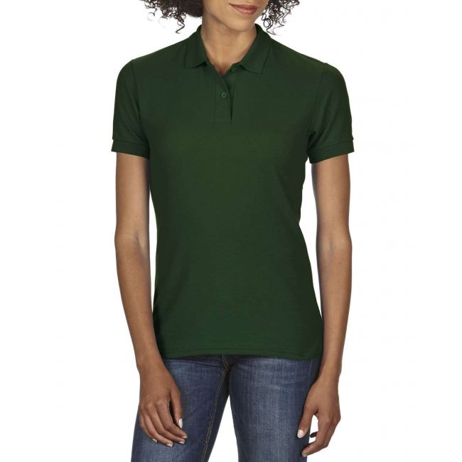 Dryblend® ladies' double piquÉ polo culoare forest green marimea 2xl