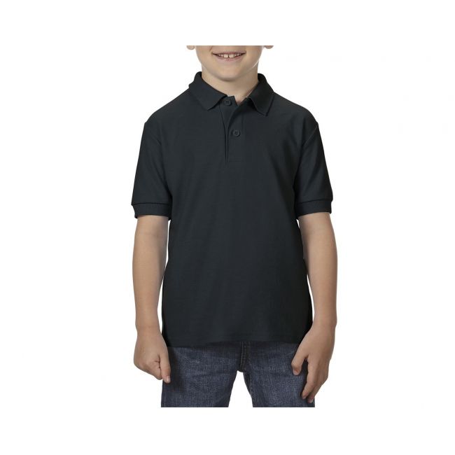 Dryblend® youth double piquÉ polo shirt culoare black marimea s