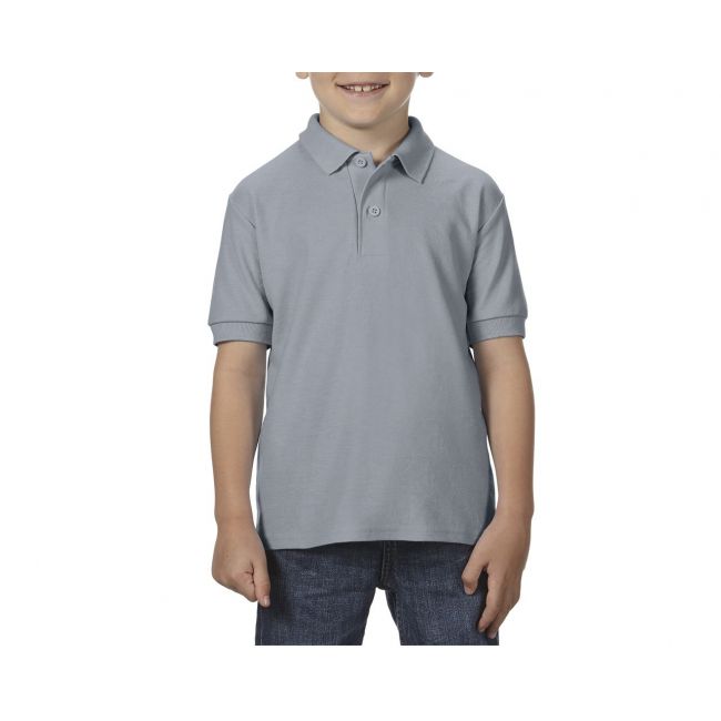 Dryblend® youth double piquÉ polo shirt culoare charcoal marimea xs