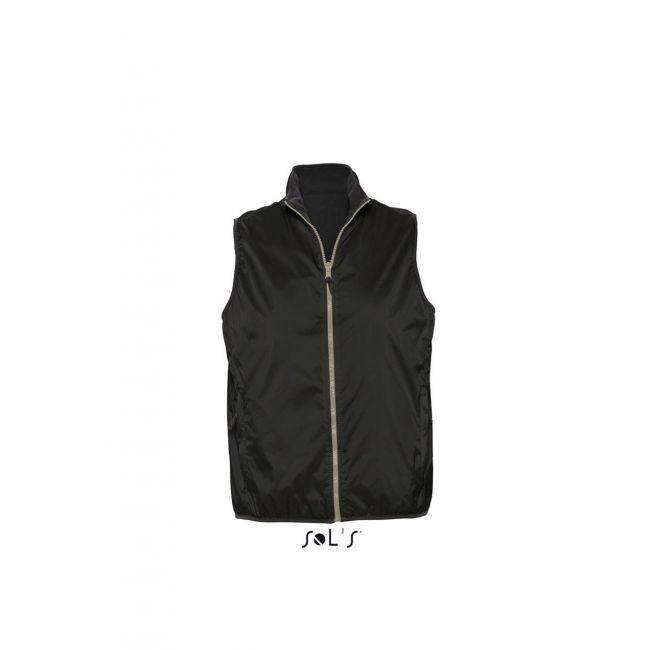 Sol's winner - unisex contrasted reversible bodywarmer culoare black marimea 2xl