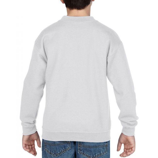 Heavy blend™ youth crewneck sweatshirt culoare white marimea xs