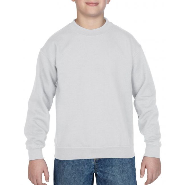 Heavy blend™ youth crewneck sweatshirt culoare white marimea xs