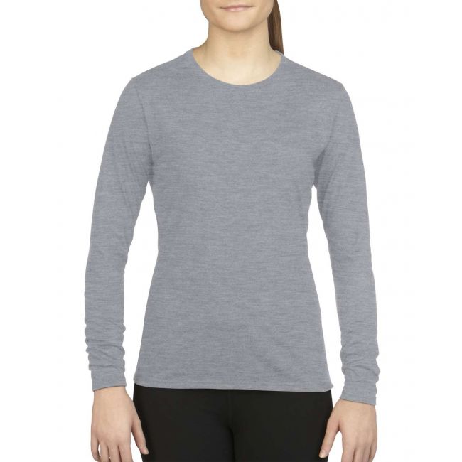 Performance® ladies' long sleeve t-shirt culoare sport grey marimea s