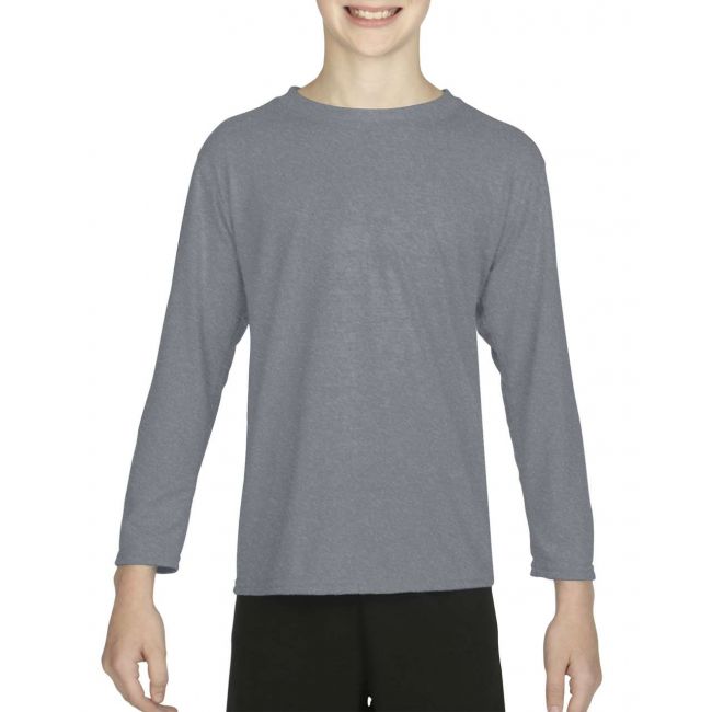 Performance® youth long sleeve t-shirt culoare sport grey marimea xl