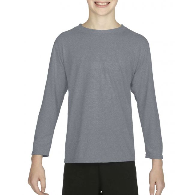 Performance® youth long sleeve t-shirt culoare sport grey marimea xs