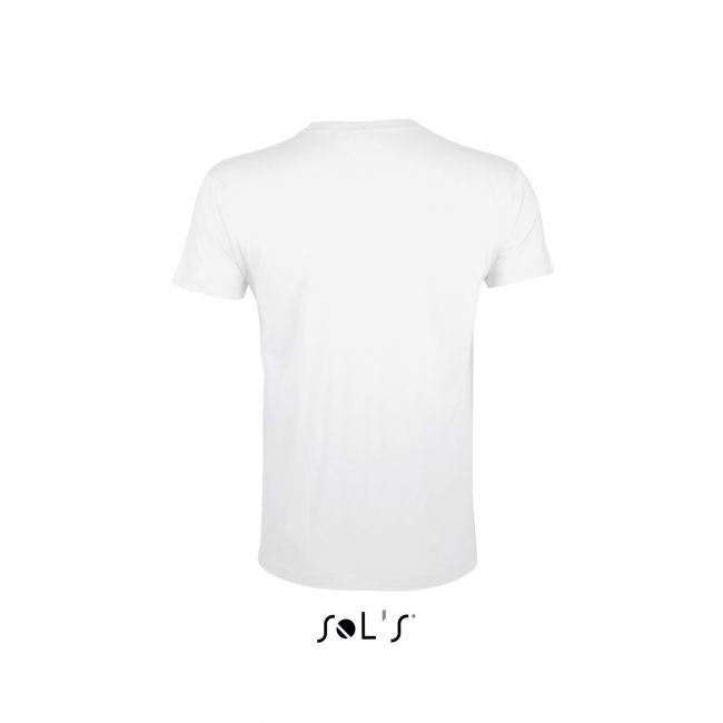 Sol's regent fit - men’s round neck close fitting t-shirt culoare white marimea m