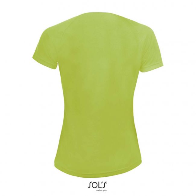 Sol's sporty women - raglan-sleeved t-shirt culoare apple green marimea m