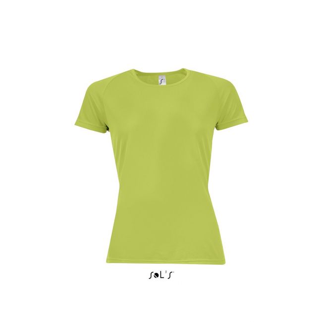 Sol's sporty women - raglan-sleeved t-shirt culoare apple green marimea s