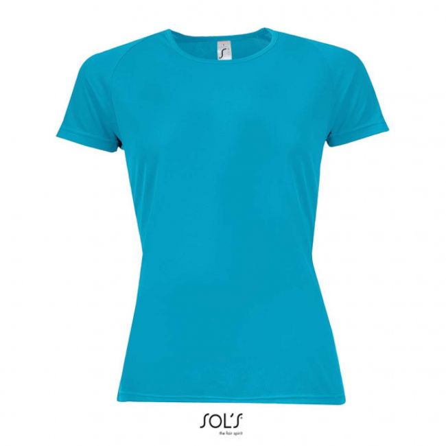 Sol's sporty women - raglan-sleeved t-shirt culoare aqua marimea xs