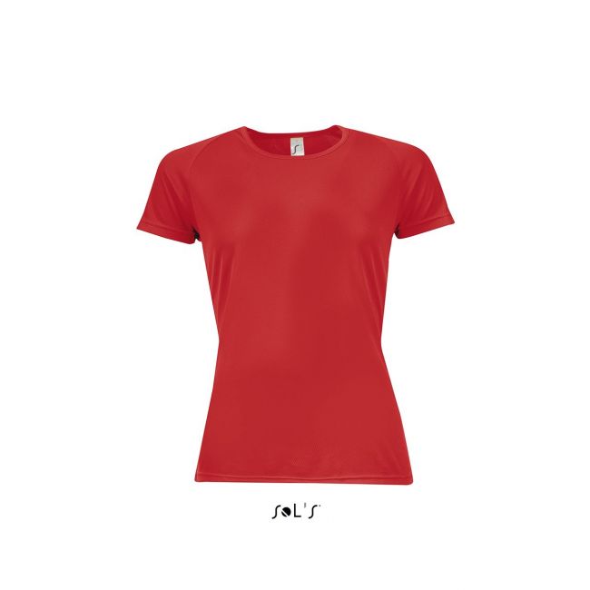 Sol's sporty women - raglan-sleeved t-shirt culoare red marimea xs