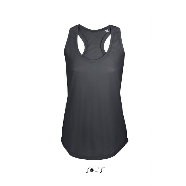 Sol's moka - women’s racer back tank top culoare dark grey marimea xs