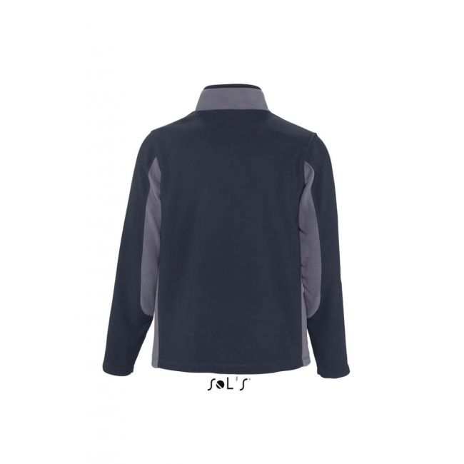 Sol's nordic - men’s two-colour zipped fleece jacket culoare navy marimea xl