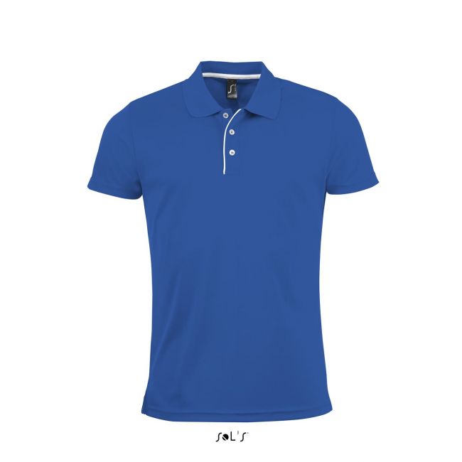 Sol's performer men - sports polo shirt culoare royal blue marimea l