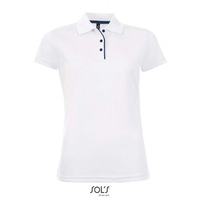 Sol's performer women - sports polo shirt culoare white marimea 2xl