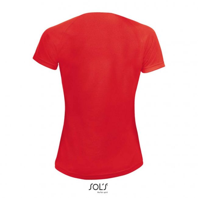 Sol's sporty women - raglan-sleeved t-shirt culoare red marimea 2xl