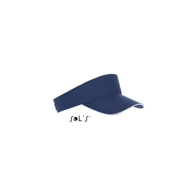 Sol's ace - unisex visor culoare french navy/white marimea u