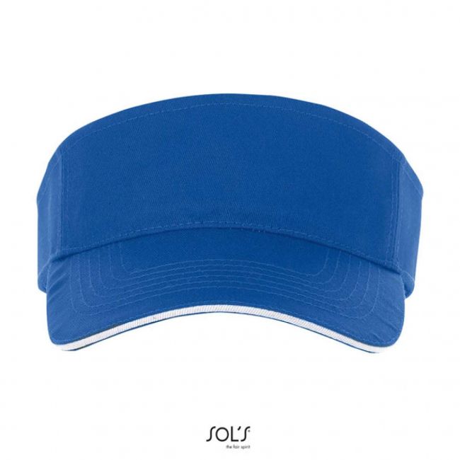 Sol's ace - unisex visor culoare royal blue/white marimea u