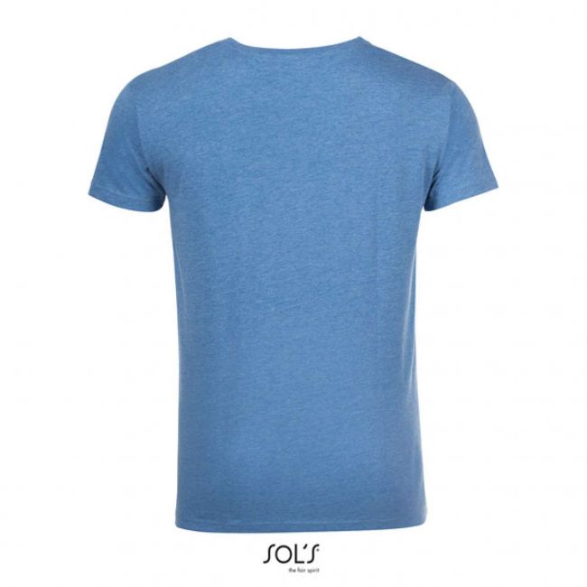 Sol's mixed men - round neck t-shirt culoare heather blue marimea m