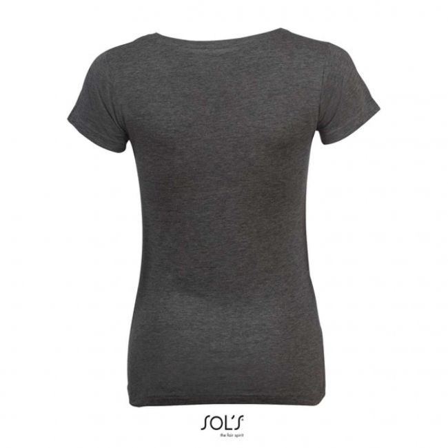 Sol's mixed women - round neck t-shirt culoare charcoal melange marimea s