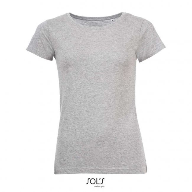 Sol's mixed women - round neck t-shirt culoare grey melange marimea 2xl