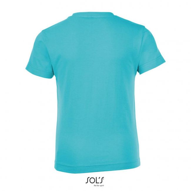 Sol's regent fit kids - round neck t-shirt culoare atoll blue marimea 6a