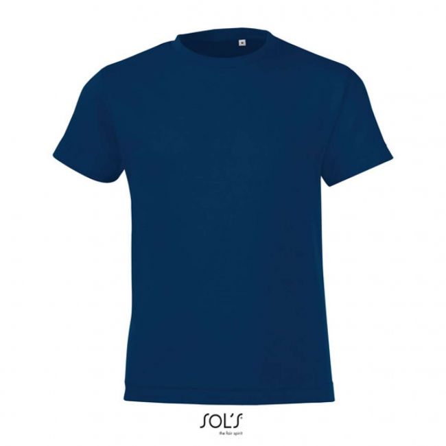 Sol's regent fit kids - round neck t-shirt culoare french navy marimea 2a