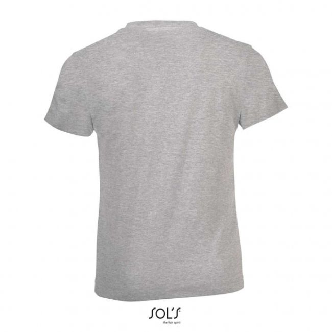 Sol's regent fit kids - round neck t-shirt culoare grey melange marimea 2a