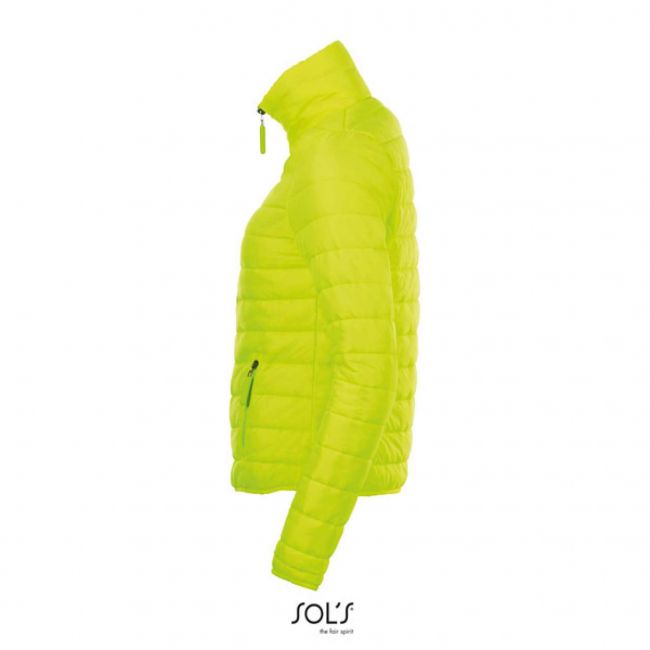 Sol's ride women - light padded jacket culoare neon lime marimea l