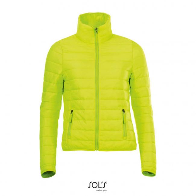 Sol's ride women - light padded jacket culoare neon lime marimea m