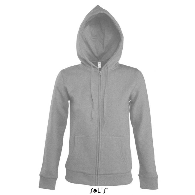 Sol's seven women - jacket with lined hood culoare grey melange marimea xl