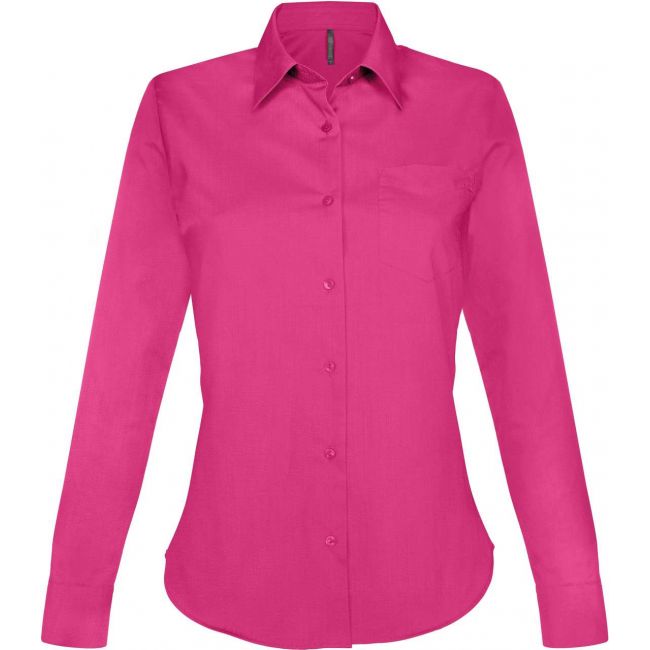 Jessica > ladies' long-sleeved shirt culoare fuchsia marimea l