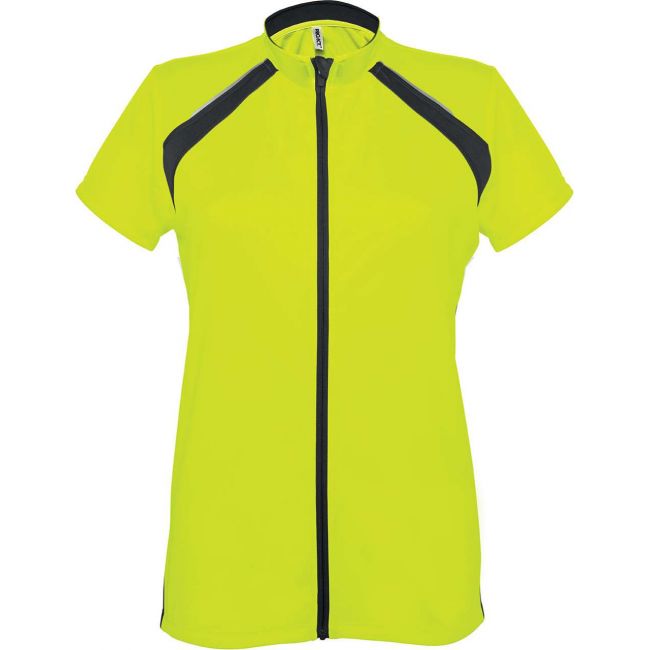 Ladies' short sleeve bikewear top culoare fluorescent yellow/black marimea xs