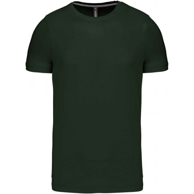 Short-sleeved crew neck t-shirt culoare forest green marimea l