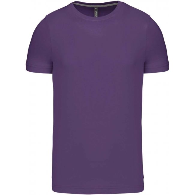 Short-sleeved crew neck t-shirt culoare purple marimea l