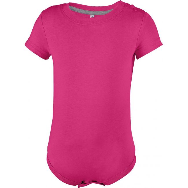 Babies' short-sleeved bodysuit culoare fuchsia marimea 24m