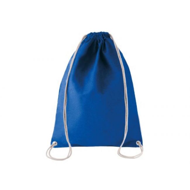 Cotton drawstring backpack culoare dark royal blue marimea u