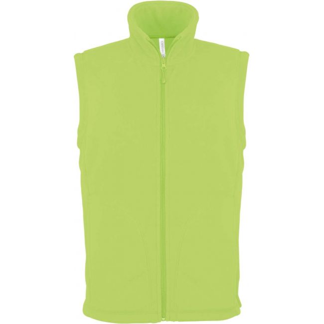 Luca - men's micro fleece gilet culoare lime marimea 2xl