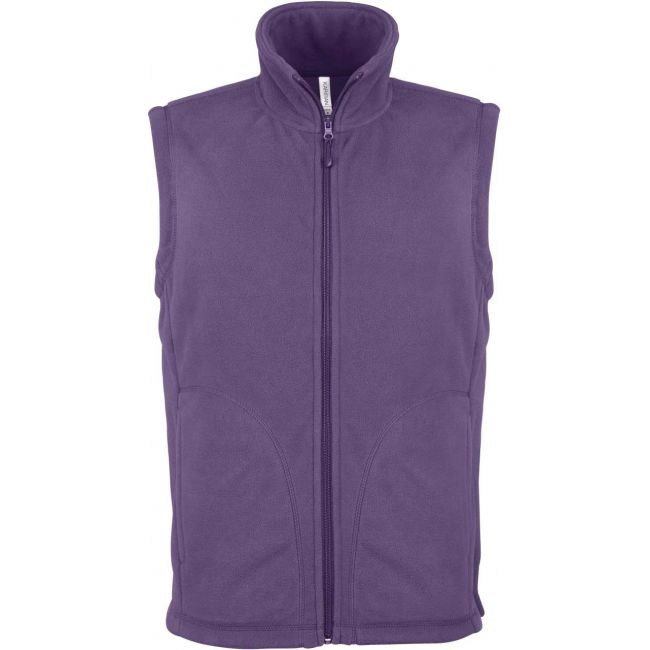 Luca - men's micro fleece gilet culoare purple marimea 3xl