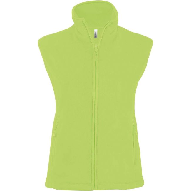 Melodie - ladies' micro fleece gilet culoare lime marimea 2xl