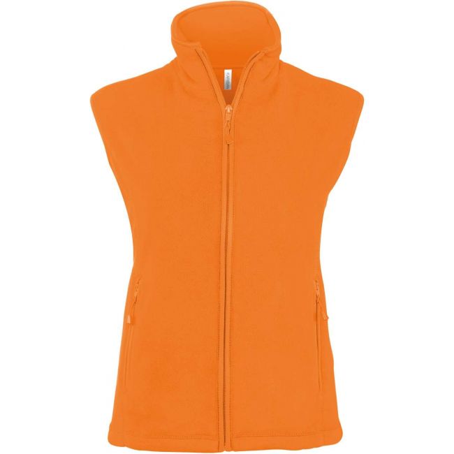 Melodie - ladies' micro fleece gilet culoare orange marimea 2xl