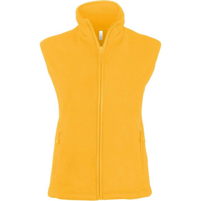 Melodie - ladies' micro fleece gilet culoare yellow marimea 2xl